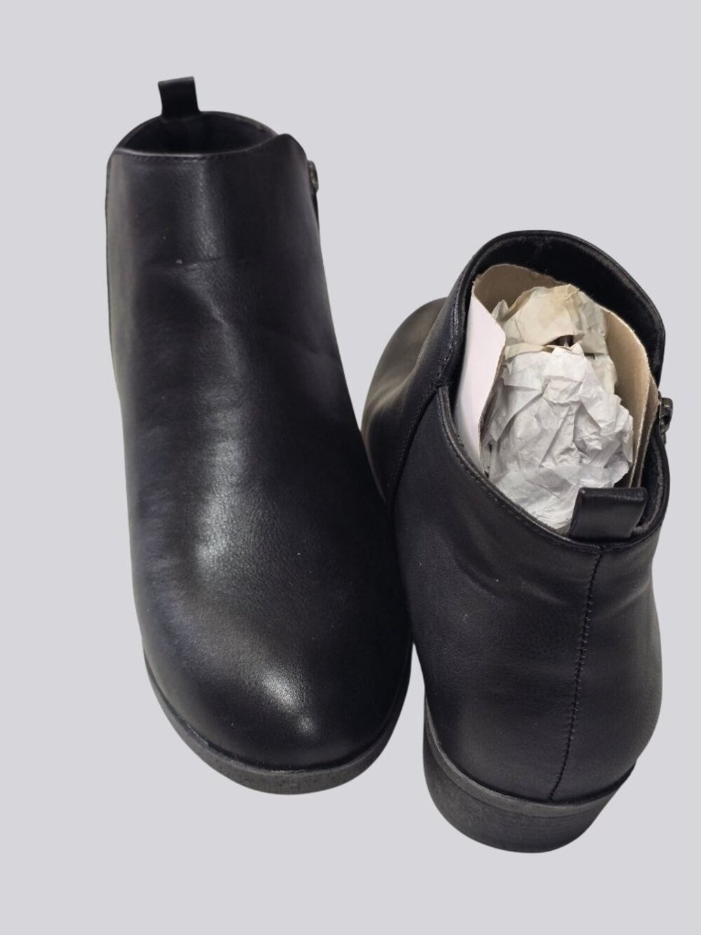 Women's Black Sonoma Millo Memory Foam Ankle Booties Size 10 With Zipper Closure - Picture 3 of 13
